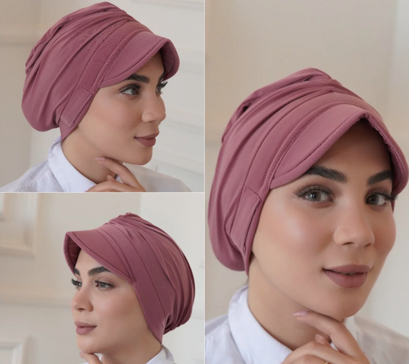 Turban sport à visière pour femme - Protection UV UPF