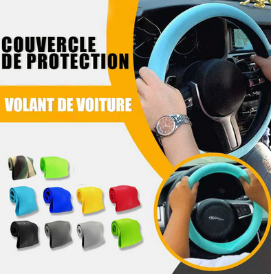 Couverture de protection de volant de voiture en silicone