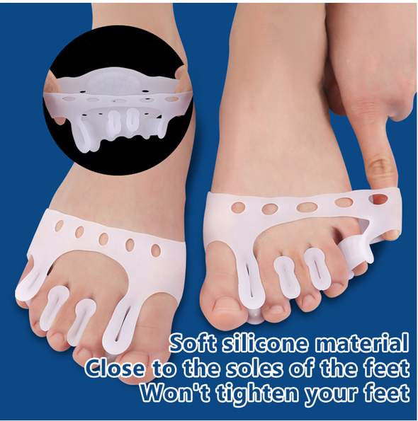 X4 Séparateur et Correcteur d'orteils,Orthèse Hallux Valgus avec Coussinets de Métatarse gel