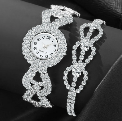 Tendance 2024- Montre + Bracelets Crystalia