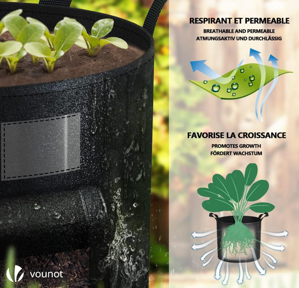 Sac de Plantation innovant pour légumes Herbes Plantes Fleurs